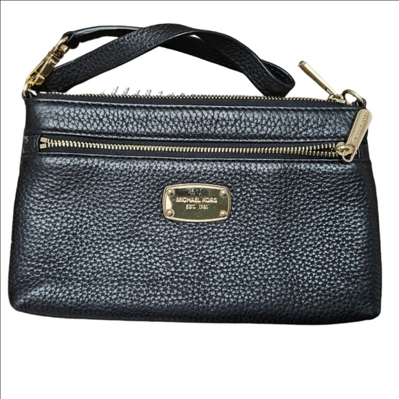 Michael Kors Handbags - Michael Kors Black Wristlet with Gold Accents